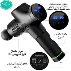 فروش عمده و تکی ماساژور شارژی تفنگی مدل JM010 | سلام کاشانه