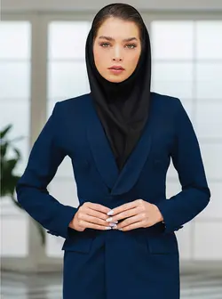 مانتو شلوار اداری یقه آرشال فیونا کد 4060