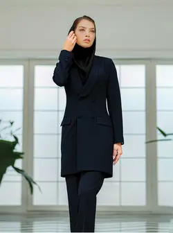 مانتو شلوار اداری یقه آرشال فیونا کد 4060