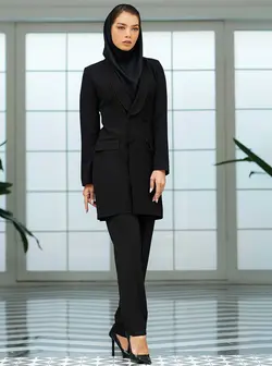 مانتو شلوار اداری یقه آرشال فیونا کد 4060