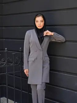 مانتو شلوار اداری یقه آرشال فیونا کد 4060