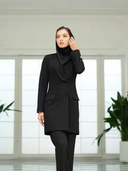 مانتو شلوار اداری یقه آرشال فیونا کد 4060