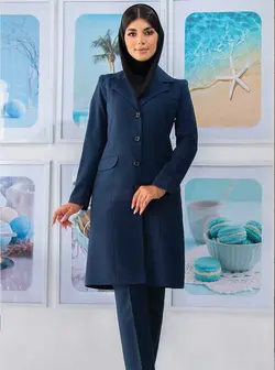 مانتو شلوار اداری مدل سه جیب کد 4027