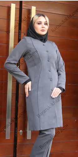 مانتو شلوار اداری مدل دو برش کد 4008