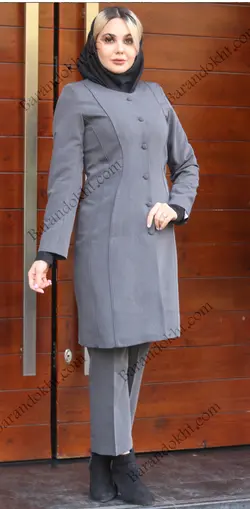 مانتو شلوار اداری مدل دو برش کد 4008