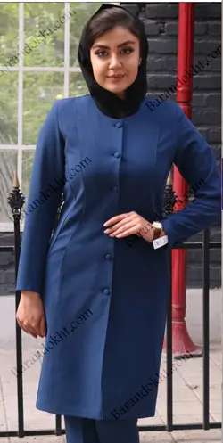 مانتو شلوار اداری مدل دو برش کد 4008