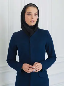 مانتو شلوار اداری دکمه مخفی کد 1785