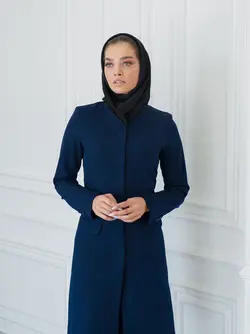 مانتو شلوار اداری دکمه مخفی کد 1785