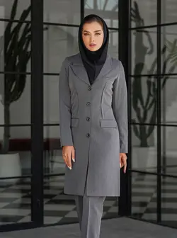 مانتو شلوار اداری یقه بلیزر ساسون از رو کد 4034