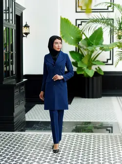 مانتو شلوار اداری یقه بلیزر ساسون از رو کد 4034