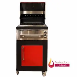 کباب پز 75 سانتی گازی آرا مدل bbq-101