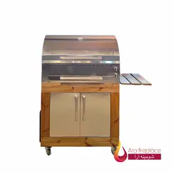 کباب پز گازی آرا همراه با جوجه گردان مدل bbq-103