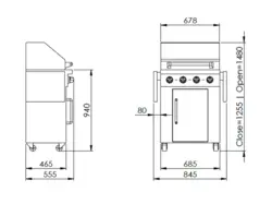 باربیکیو 4 شعله جهان گاز