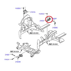 دسته موتور سمت عقب رام  ورنا دنده ای