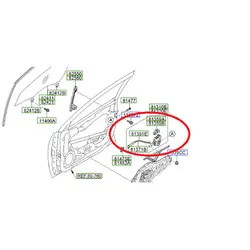 مکانیزم قفل درب جلو سمت راننده سراتو سایپا