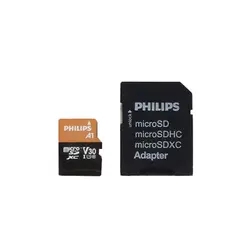 کارت حافظه128 گیگ PHILIPS استاندارد U3 CLASS10 مدل FM12MP65B