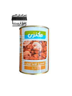 کنسرو لوبیا چیتی با قارچ مکنزی - 380 گرم