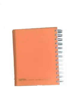 دفترچه یادداشت فنر دوبل 100 برگ پاپکو- کیفیت عالی- رنگ نارنجی- کد 5009