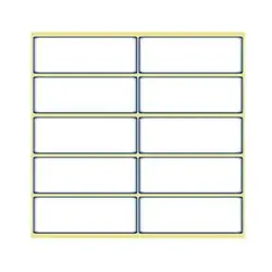 برچسب اسم دور آبی طاها- 1 برگه (سایز متوسط) کد 3