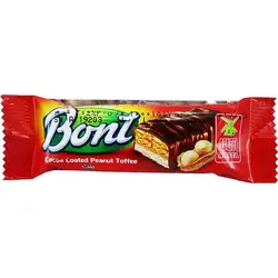 تافی دو لایه بادام زمینی با روکش کاکائویی بنت آناتا- 20 گرم