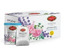 دمنوش گیاهی سرما خوردگی گلستان حاوی زنجبیل، آویشن، اسطوخودوس، و گل محمدی- 20 عددی