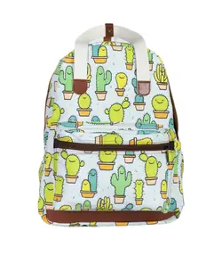 کوله پشتی مخمل طرح کاکتوس