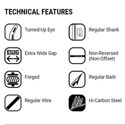 قلاب ماهیگیری VMC کد 7264 سایز 7.0 (بسته10عددی)