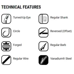 قلاب ماهیگیری VMC کد 7384 سایز 2 (بسته10عددی)