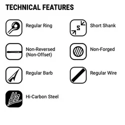 قلاب ماهیگیری VMC کد 9276 سایز 4 (بسته10عددی)