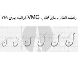 قلاب ماهیگیری VMC کد 7109 سایز 1 (بسته10عددی)