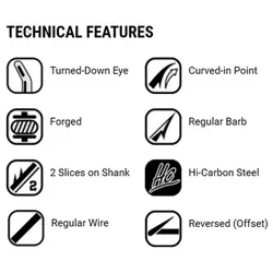 قلاب ماهیگیری VMC کد 9292 سایز 6 (بسته10عددی)