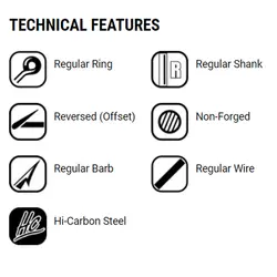 قلاب ماهیگیری VMC کد 9752 Ps (بسته10عددی)