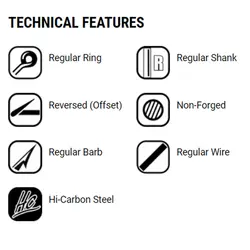 قلاب ماهیگیری VMC کد 9752 Ti (بسته10عددی)