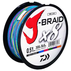 نخ ماهیگیری ابریشمی دایوا سایز 0.42 هفت رنگ 300متری