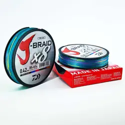 نخ ماهیگیری ابریشمی دایوا سایز 0.42 هفت رنگ 300متری