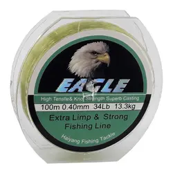 نخ ماهیگیری ایگل سایز 0.40 سبز 100 متری