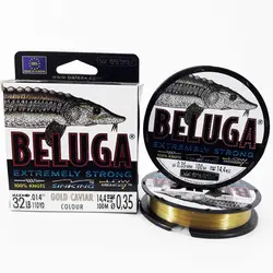 نخ ماهیگیری بالساکس بلوگا سایز 0.35 طلایی 100متری