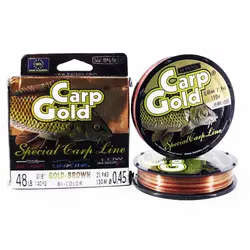 نخ ماهیگیری بالساکس گلدکارپ سایز 0.45 قهوه ای-طلایی 130متری