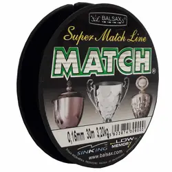 نخ ماهیگیری بالساکس مچ سایز 0.16 قهوه ای 30متری