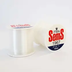 نخ ماهیگیری سمس سایز 0.8 سفید 100متری