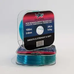 نخ ماهیگیری شارک سایز 0.40 آبی 100متری