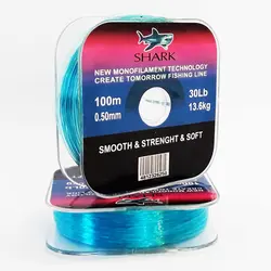 نخ ماهیگیری شارک سایز 0.50 آبی 100متری