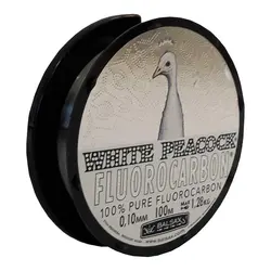 نخ ماهیگیری فلورکربن بالساکس White Peacock سایز 0.10 شفاف100متری