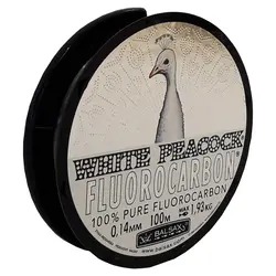 نخ ماهیگیری فلورکربن بالساکس White Peacock سایز 0.14 شفاف100متری