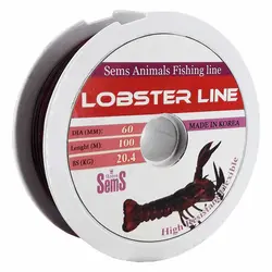 نخ ماهیگیری سمس لابسترلاین 0.60 قهوه ای 100متری