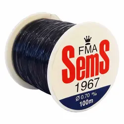 نخ ماهیگیری سمس سایز 0.7 خاکستری 100متری