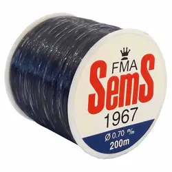 نخ ماهیگیری سمس سایز 0.7 خاکستری 200متری