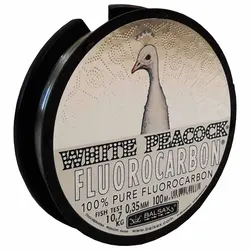 نخ ماهیگیری فلورکربن بالساکس White Peacock سایز 0.35 شفاف100متری
