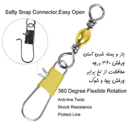 هرزگرد ماهیگیری یانگ سونگ سایز 3 طلایی بسته 10 عددی