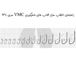 قلاب ماهیگیری VMC کد 9410 سایز 8 (بسته10عددی)